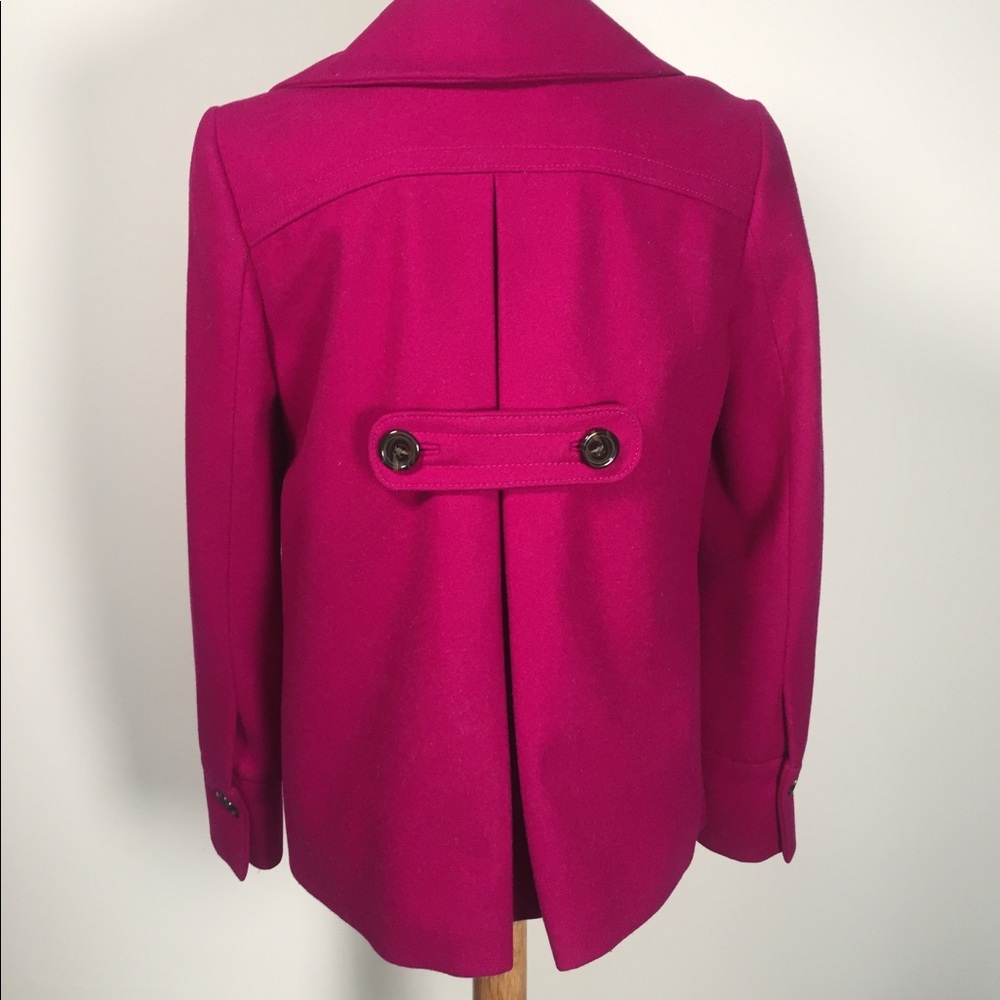 Pink Banana Republic Pea Coat Women’s - Picture 3 of 7